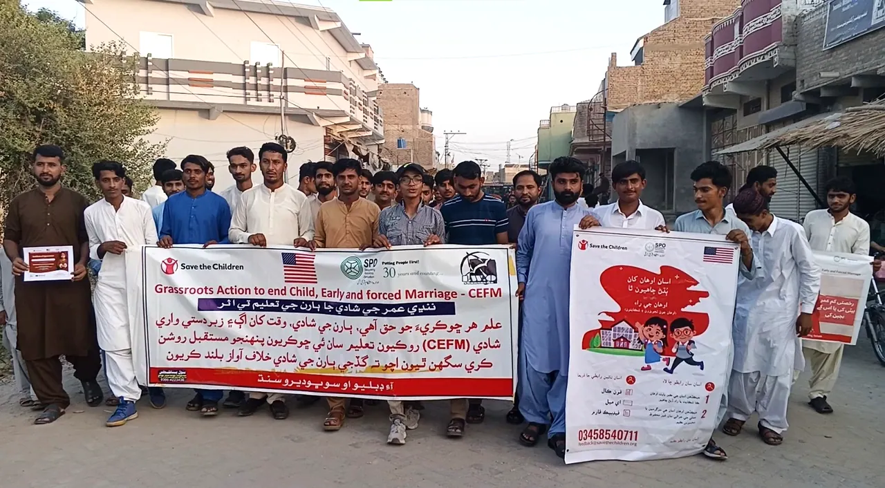 Child, Early and Forced Marriage awareness campaign session in Khairpur by IWO Sindh