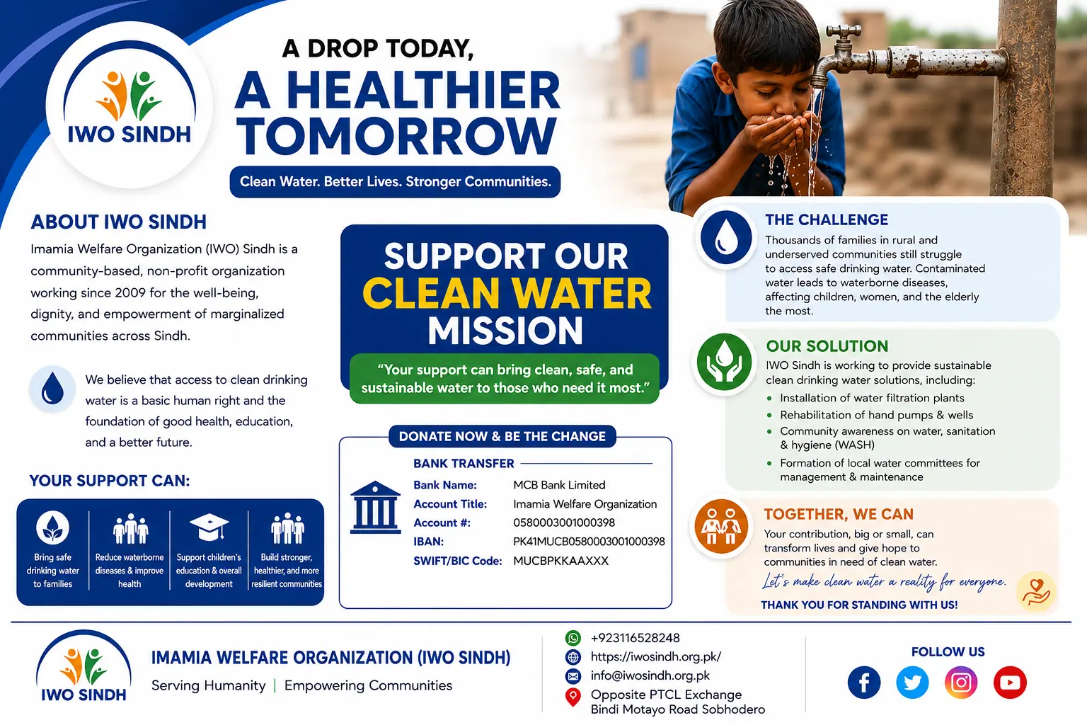 Clean Water Project Sobhodero Bringing Safe Drinking Water to Sindh